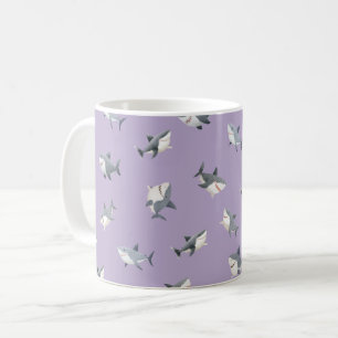 Mug Requins à l'aquarelle jetés sur fond violet clair