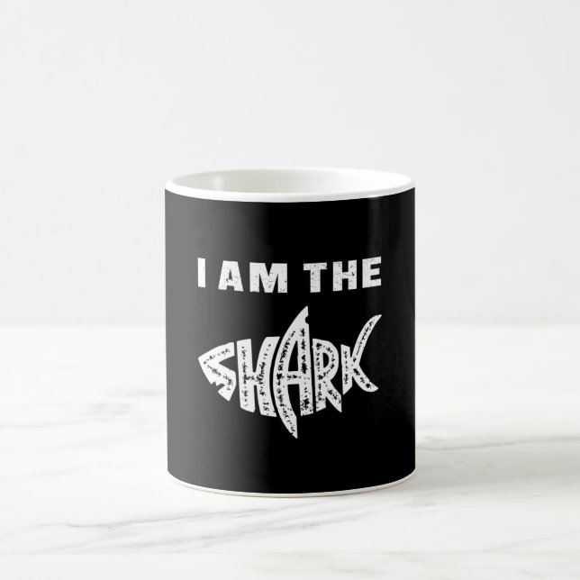 Mug Requins Fin Océan Poisson Mer Drôle Idée cadeau (Centre)
