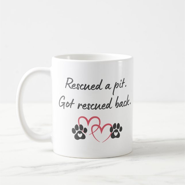 Mug Rescue Pit Got Rescued Back | Pitbull Dog Mom Life (Gauche)