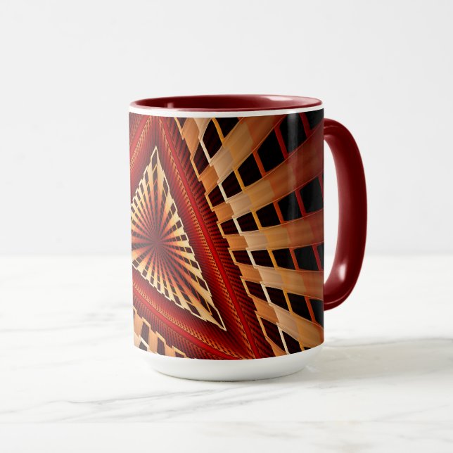 Mug Réseau Fantastique 3D Moderne de Design Graphique  (Devant droit)