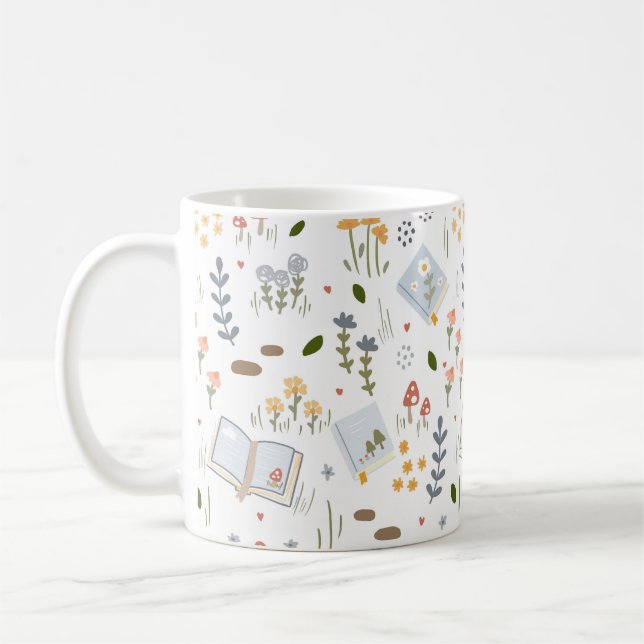 Mug Réservateurs Fleur sauvage cadeau Personnalisé (Gauche)