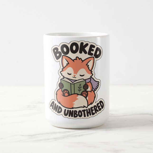Mug Réservé et imperturbable Renard de lecture cosy (Centre)