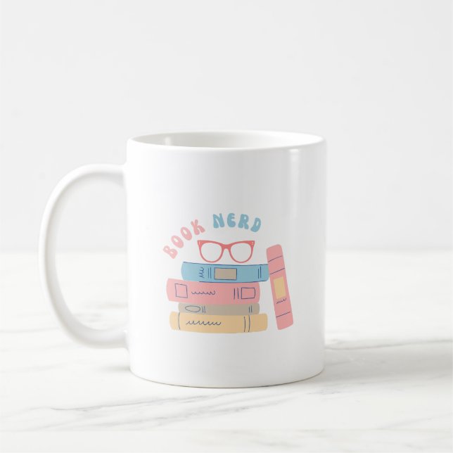 Mug Réserver Nerd Girl Retro Design (Gauche)