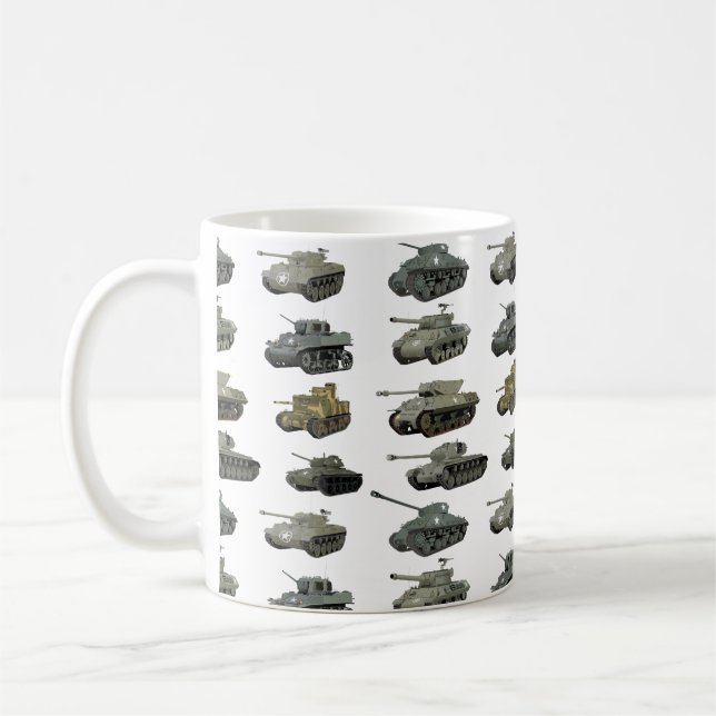 Mug Réservoirs 2ÈME GUERRE MONDIALE américains et véhi (Gauche)
