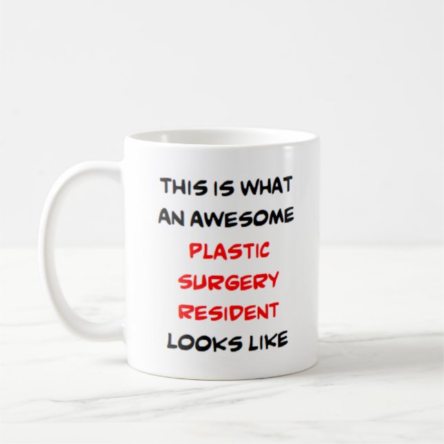 Mug résidente de chirurgie plastique, génial (Gauche)