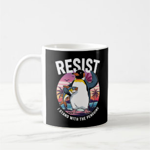 Mug Résiste Je Me Trouve Avec Des Pingouins Retro Drôl