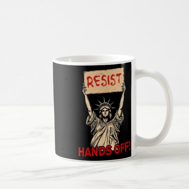 Mug Résiste Statue De La Liberté Mains Hors Prot (Droite)