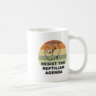 Mug Résiste Trouvé À L'Agenda Républicain Retro Sunse