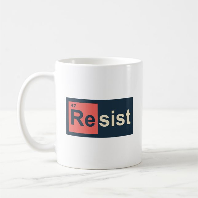 Mug Résister à 47 éléments de tableau périodique anti- (Gauche)