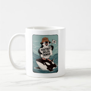 Mug Résister à l'activisme des manchots Vintage Protes