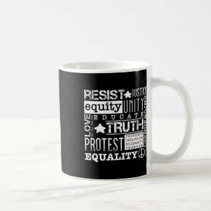Mug Résister à l'injustice politique Liberté Vérité n'