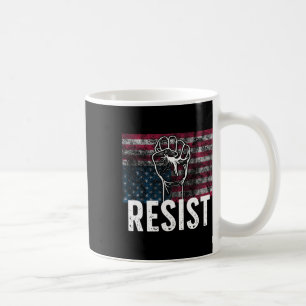 Mug Résister au drapeau américain inversé en détresse