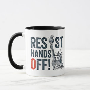 Mug Résister Mains Hors Liberté Statut Anti Trump