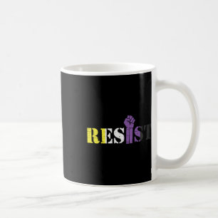 Mug Résistez À La Manifestation De Poing Élevée Drapea