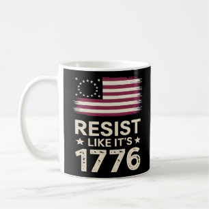 Mug Résistez à l'image du drapeau conservateur américa