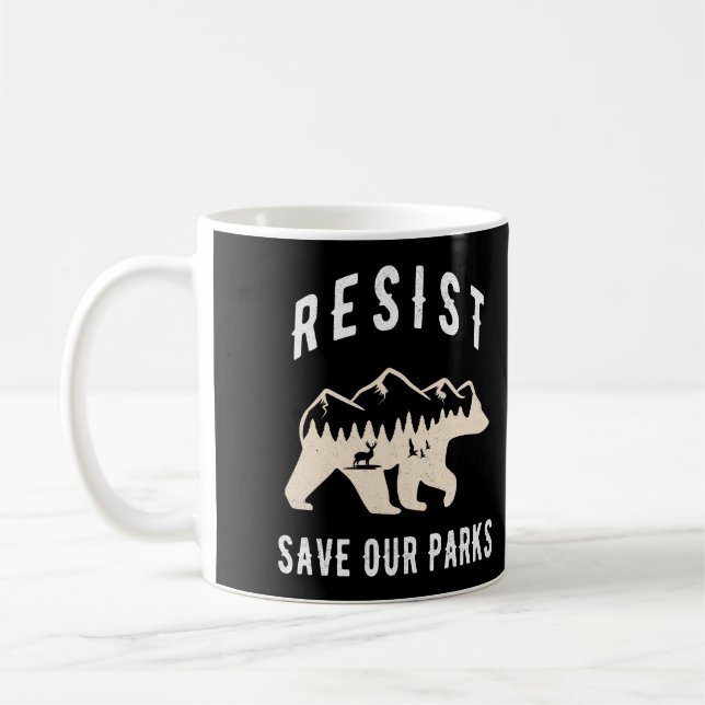 Mug Résistez À Sauver Nos Parcs Allah Les Parcs Nation (Gauche)