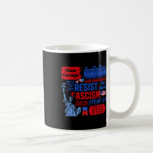 Mug Résistez Au Fascisme Militant Libéral Statue De La