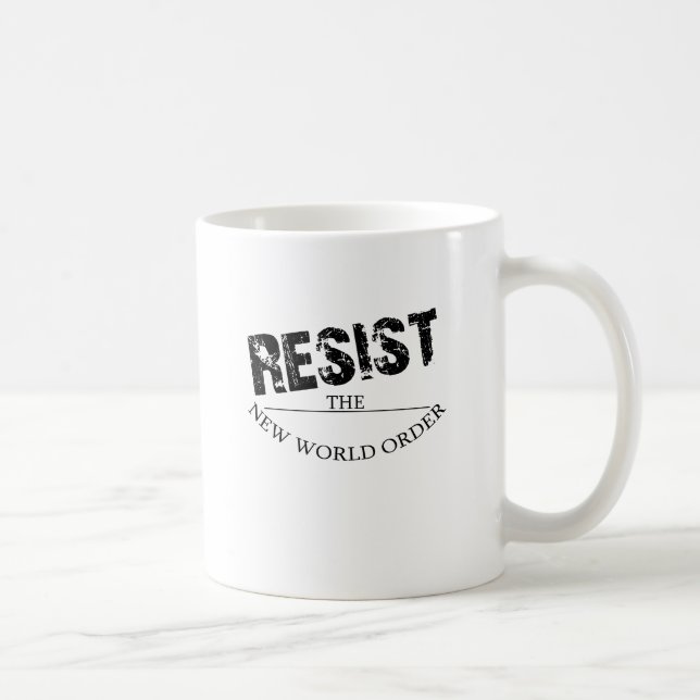 Mug Résistez au nouvel ordre mondial (Droite)