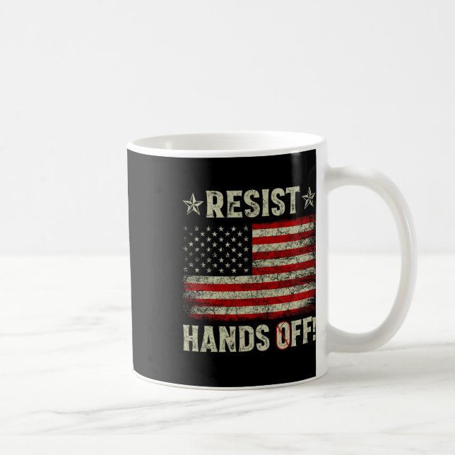 Mug Résistez aux mains loin de la protestation Sécurit (Droite)