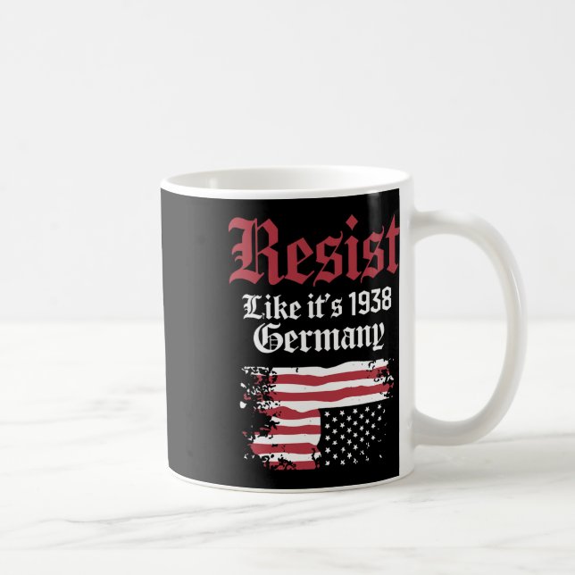 Mug Résistez comme c'est 1938 Allemagne Drapeau améric (Droite)