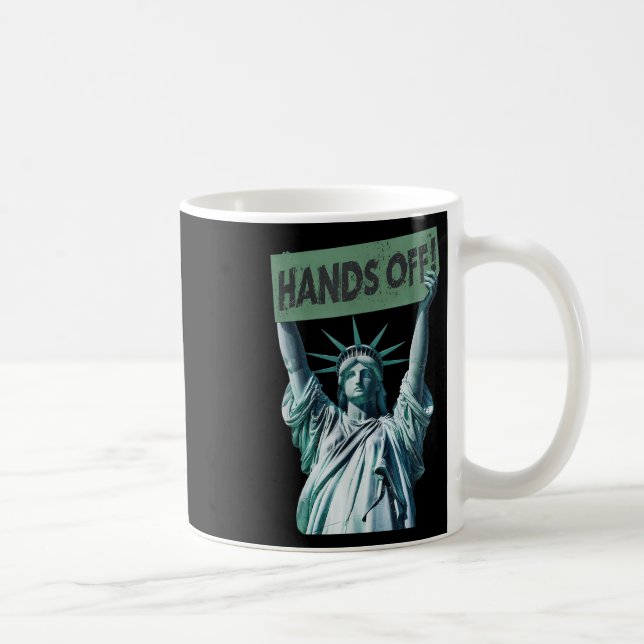Mug Résistez Et Manifestez Chemise Mains De Statue De  (Droite)