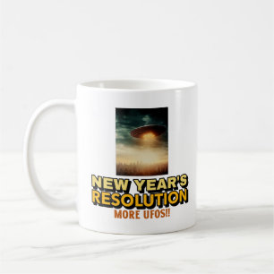 Mug Résolution du Nouvel An - Plus d'OVNI