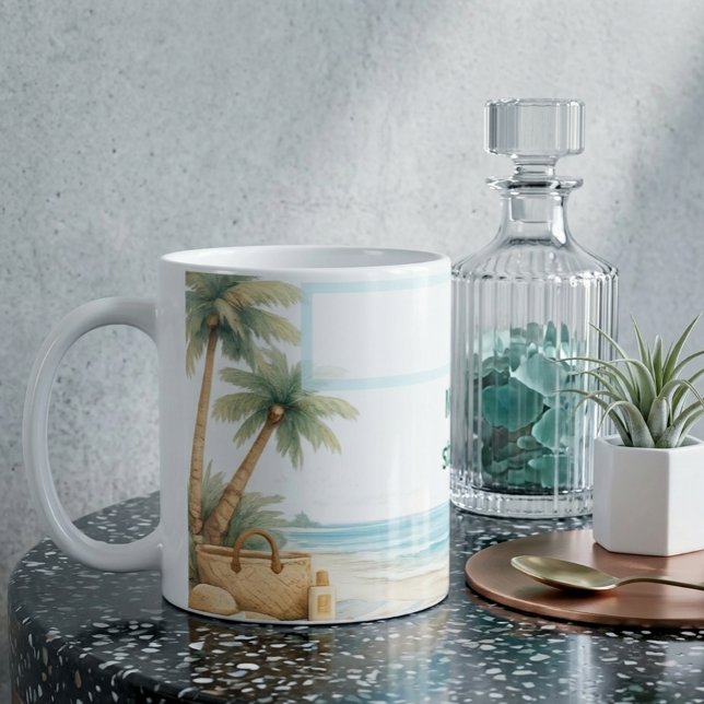 Mug Résort de plage moderne doux et calme esthétique c (Créateur téléchargé)
