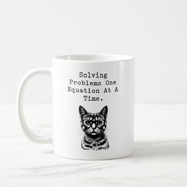 Mug Résoudre les problèmes une équation à la fois (Gauche)