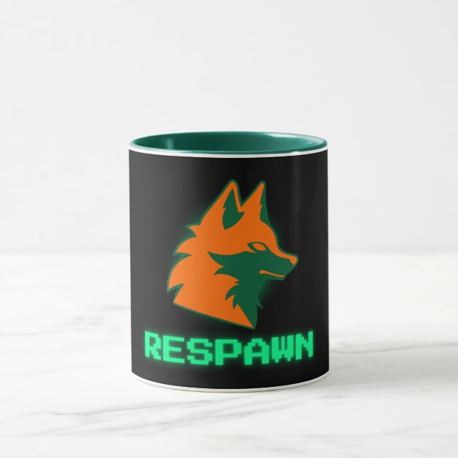 Mug RESPAWN – Logo Neon Gamer Fox (Centre)