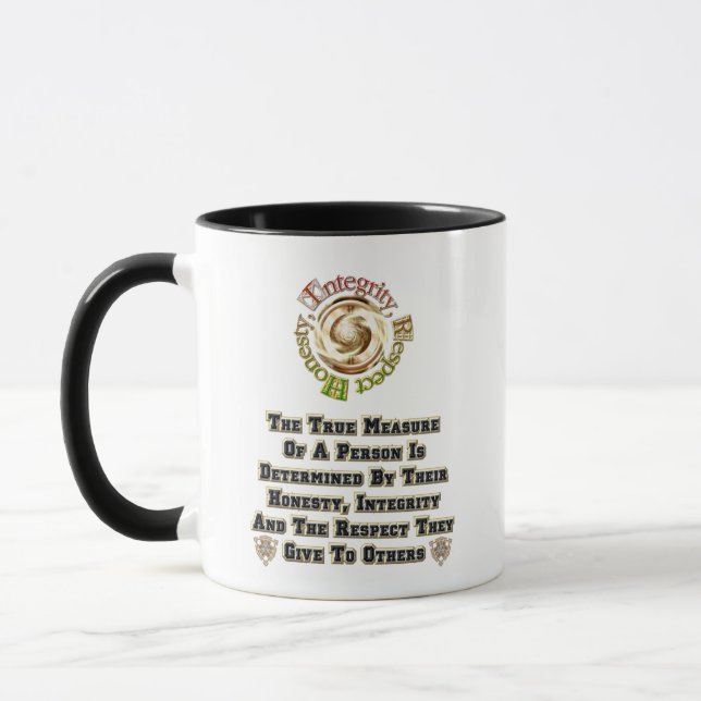 Mug Respect de l'intégrité honnêteté MXT (Gauche)