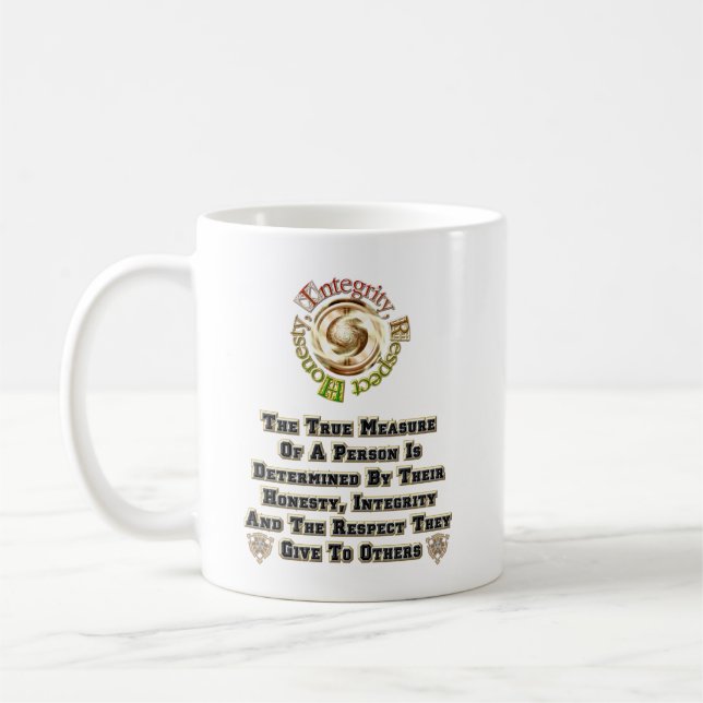 Mug Respect de l'intégrité honnêteté MXT (Gauche)