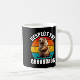 Mug Respecter la marmotte décoration vintage jour de l