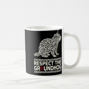 Mug Respecter le symbole tribal de la marmotte du jour