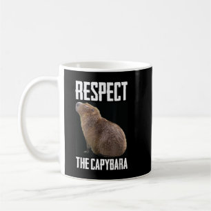 Mug Respectez La Capybara Funny Rodent Capibara Photo
