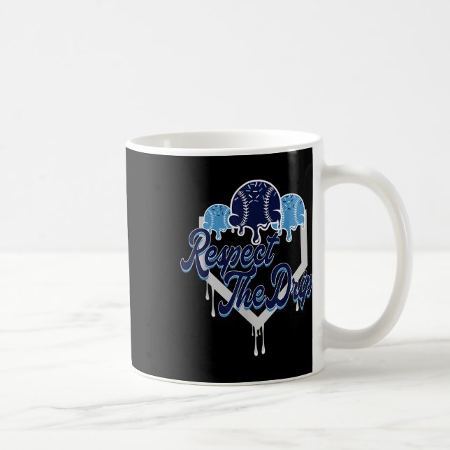 Mug Respectez La Plaque De Base-Ball Drip Avec Sprinkl (Droite)