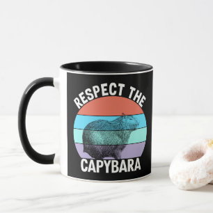 Mug Respectez le capybara drôle amateur de capybara