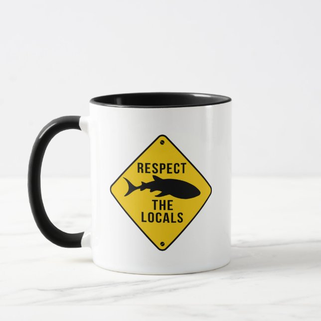 Mug Respectez Le Requin De Baleine Locaux - Signal D'A (Gauche)