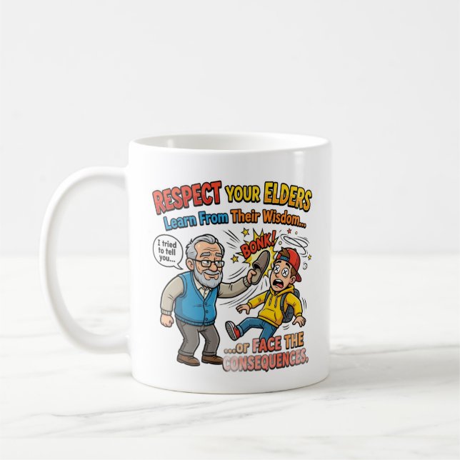 Mug Respectez vos aînés  (Gauche)