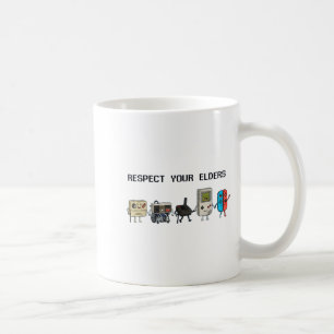 Mug Respectez Vos Aînés Rétro Gaming Drôle Gamer Contr