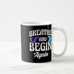 Mug Respire Et Commencer À Nouveau La Sensibilisation 