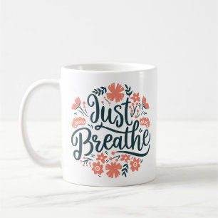 Mug Respirer la méditation yoga respirer citations
