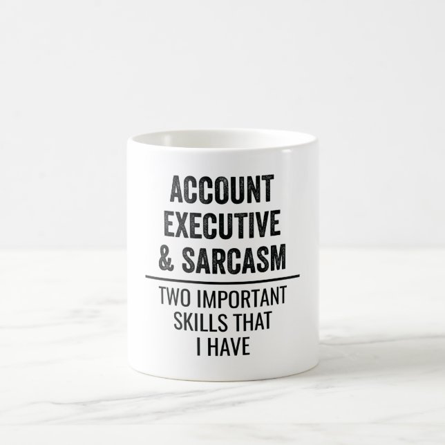 Mug Responsable De Compte Et Sarcasme Deux Compétences (Centre)
