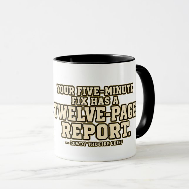 Mug Responsable de pompiers turbulent : la paperasse d (Devant droit)