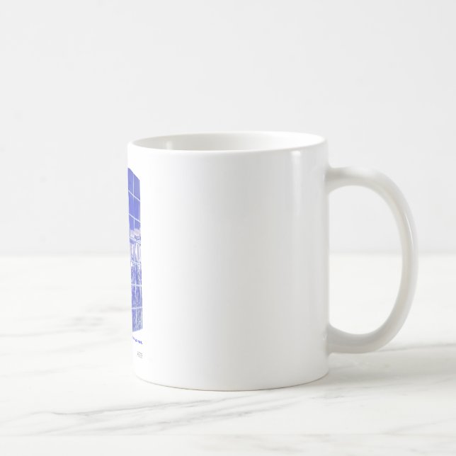Mug Ressort chaud, AR BlueTile Reflection Cadeaux (Droite)