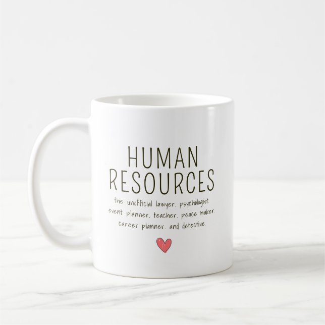 Mug Ressources humaines personnalisées (Gauche)