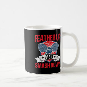 Mug Ressourcez Et Écrasez Le Joueur Badminton