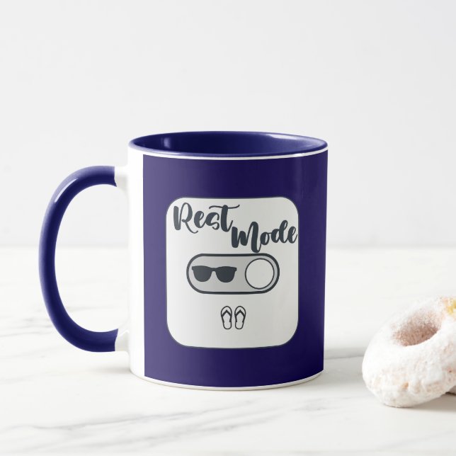 Mug Rest Mode Activated Shirt – Relax Lifestyle Design (Avec donut)