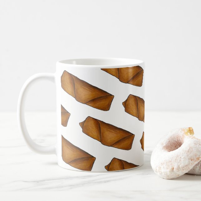 Mug Restaurant chinois Alimentation Oeuf Roll de print (Avec donut)
