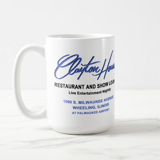 Mug Restaurant Clayton House, Roue, IL (Gauche)