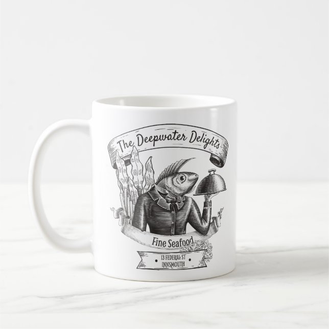 Mug Restaurant de fruits de mer Innsmouth Lovecraft (Gauche)